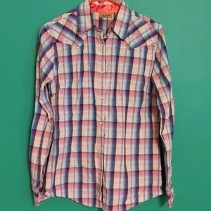Wrangler Plaid Pearl Snap Shirt